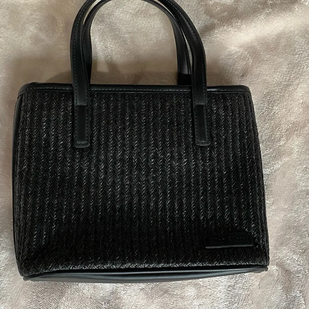 Nine West Black Textured Tote